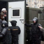 В сети появилось видео процесса задержаний в Минске, снятое беспилотником