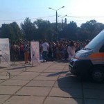 На Соборной площади черновцов учат оказывать первую медицинскую помощь